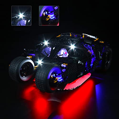 LED-Lichtset für Lego 76240 DC Batman Batmobil Tumbler, Lego 76240 kompatibel, Lichtset ohne Lego (Fernbedienung) – Bild 3