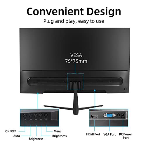 image for Akntzcs Monitor PC Monitor 24 inch IPS Ultra-Thin Computer Monitor Ful