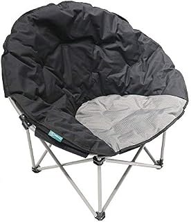 Homecall 30052 Camping folding moonchair 600D polyester /rip stop black/grey, 80.0 cm*83.0 cm*37.0 cm