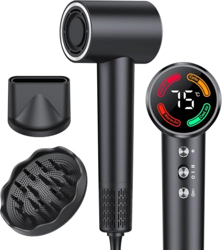 Image of FAMOO High-Speed Hair Dryer with Diffuser and Concentrator Nozzle