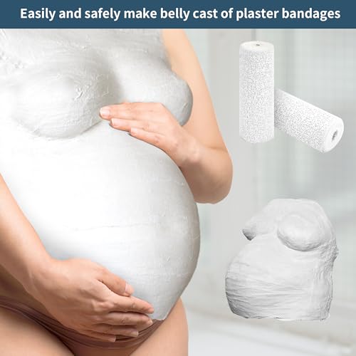 TCAIRG Plaster Cloth Rolls (Pack of 6) - Gauze Bandages for Body Casts, Craft Projects, Belly Molds - Easy to Use Wrap Strips - 8\" W x 180\" L(Single Roll) - Thumbnail 4