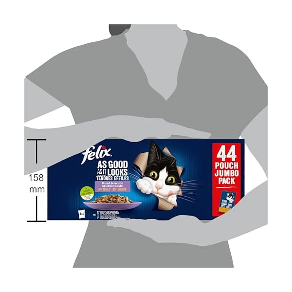 Felix Purina Fantastic Nassfutter für Katzen, für Erwachsene, 44 Beutel à 85 g, 1 Stück – Bild 5