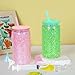 MingQiEven 8 Pack Snow Globe Tumbler DIY Kit - Includes Plastic Squeeze Bottle, Small Funnel, Tweezers, and Bent Syringe for Creative Cup Making