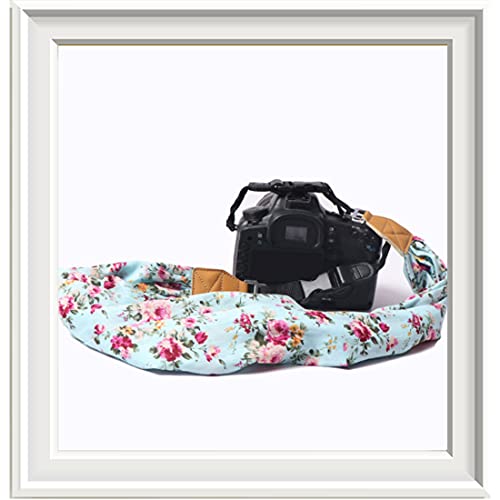 mongtsamz Kameragurt Kamera Tragegurt Schal Trageriemen - Universal Smart DSLR Gurt, Blumenmuster SchultergurtGurt, 1… – Bild 5