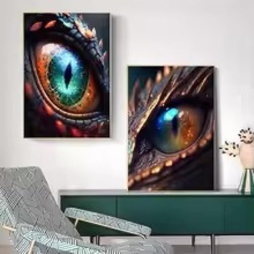 Images murales pour salon motif œil de dragon pour habiller vos murs