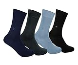 4 pares de calcetines de bambú, para hombre y mujer, negocios y ocio, 4 pares, multicolor, Talla única