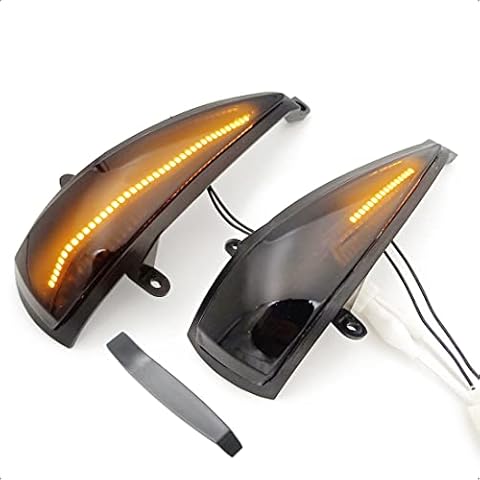 cantondz LED Dynamic Black Wing Mirror Indicators Turn Light Compatible With Honda Civic MK8 2005-2012 Cover