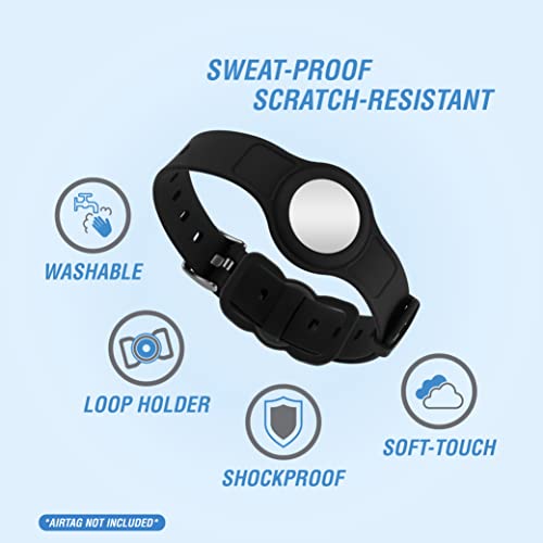 Volkano Waterproof Dog Collar for AirTag & AirTag Loop Holder Bundle, Silicone Dog Collar for Large Dogs & AirTag Cat… - Image 2