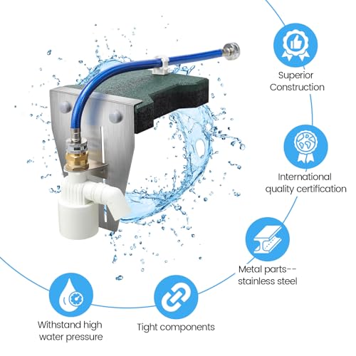 Zuomeng Swimming Pool Water Leveler Auto Fill with Precision Float Valve, Effortlessly Maintains Ideal Water Levels for In-Ground Pools