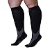 Mojo Compression Socks for Men & Women 20-30 mmHg Black XL A601BL4