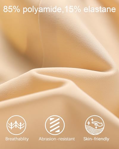 K-CHEONY Womens High Waisted Thongs No Show Panties Lightweight Soft Stretch High Cut Underwear 3 Pack4