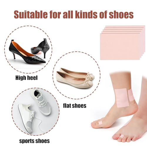 Peutier 1017068 20Pcs Adhesive Pads For Feet, Waterproof Moleskin Tape Prevention Padding Moleskin Stickers Moleskin Strips thumb #5