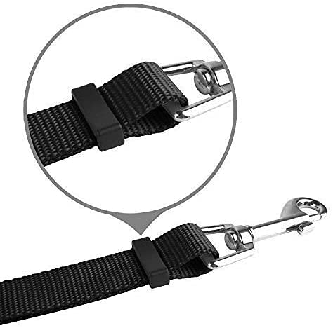 3 Way Dog Leash + A Collapsible Travel Bowl, Nylon Adjustable Coupler No Tangle Detachable 3 In 1 Multiple Dog Pet Cat Puppy Leash With Soft Padded Handle (Black) #TOP4