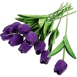 Centres de table floraux : ces tulipes artificielles sont parfaites pour créer un centre de table avec des bougies flottantes. elles sont magnifiques et romantiques. tiges de tulipes artificielles