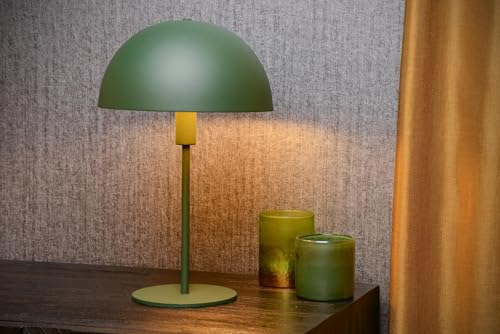 Lampe de table Siemon Ø 25 cm E14 vert rétro pour un éclairage d'appoint élégant - 6