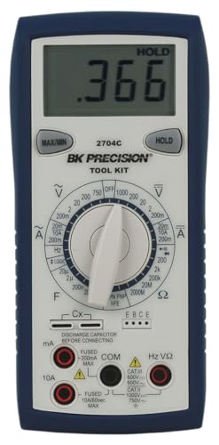 B&K Precision 2704C Manual Ranging Tool Kit Digital Multimeter with Transistor Test