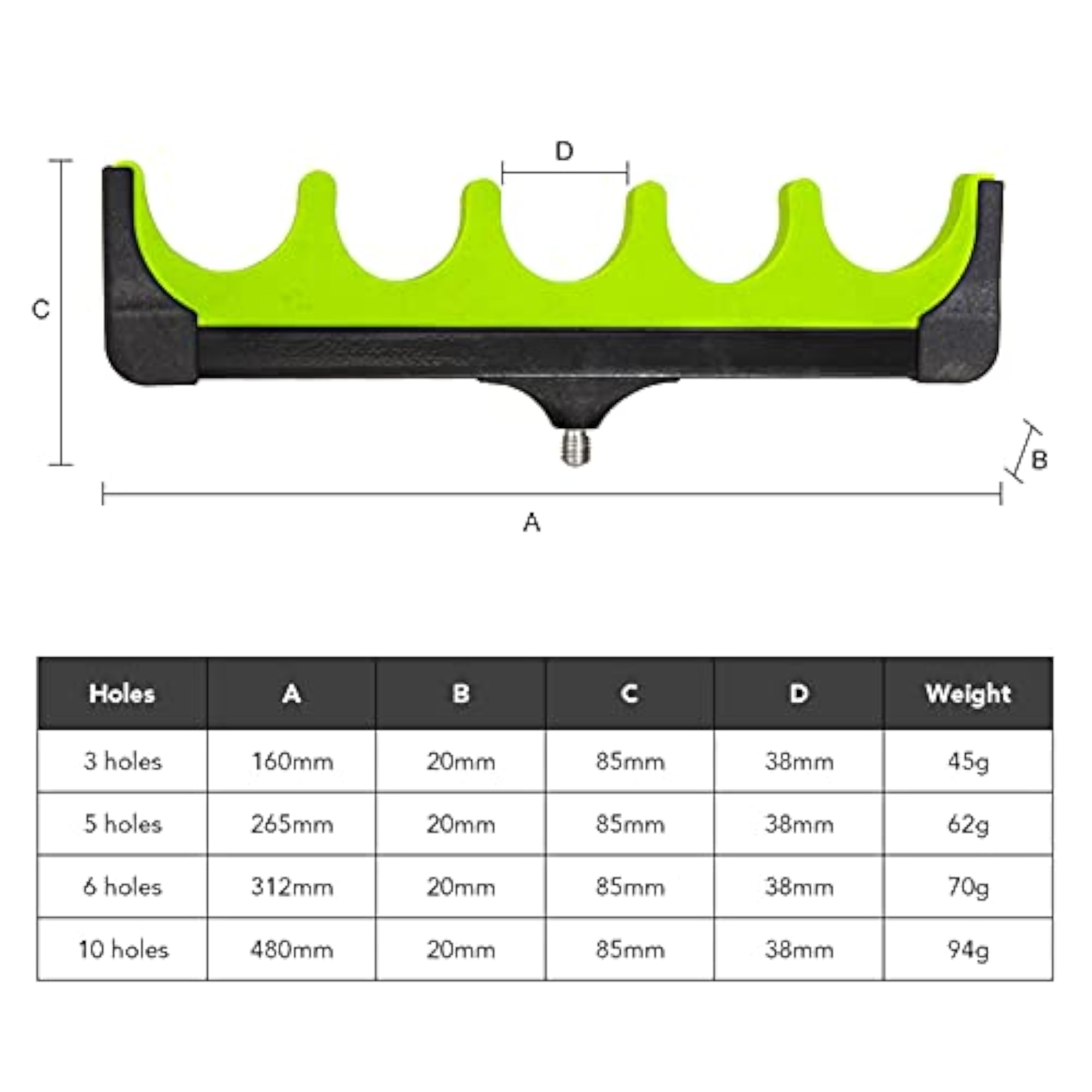 Lightweight Foam Fishing Rod Holder for Carp Fishing