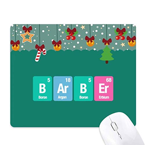 Tapis de souris Noël au motif Barber Chemical Element Science