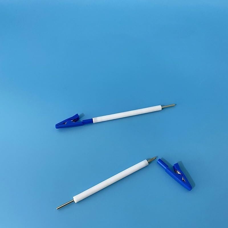 Metalowy klips do uchwytu elektrody, zaciskowy zacisk eksperymentów elektrochemicznych - szerokość szczeliny 10 mm, średnica pręta 6/8x80(10mm)