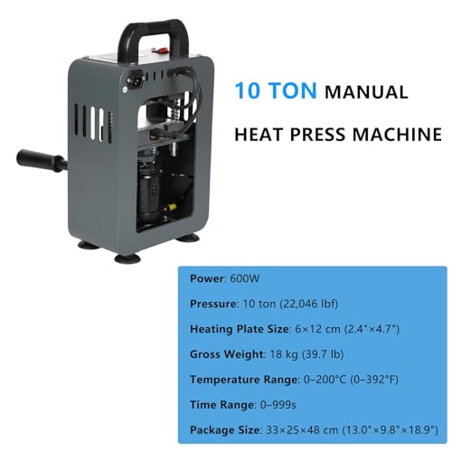 Prensa hidráulica manual 10 toneladas 600W 220V miniatura 5