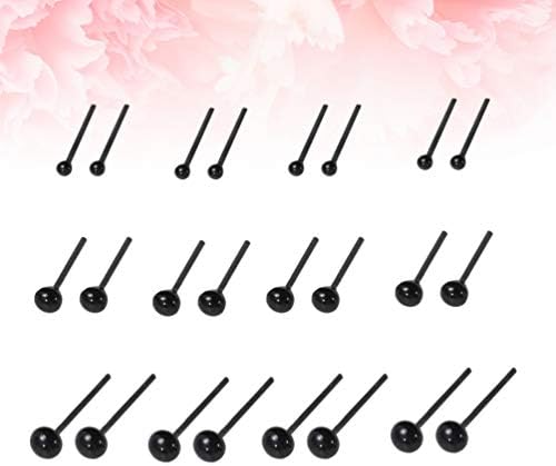 Healifty Black Safety Eyes Plastic Craft Eyes for DIY Dolls Plush Toy Teddy Bear Animal Puppet Christmas Doll Ornament Scrapbooking Crafts 300pcs