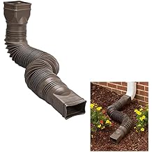 Amerimax Brown Flexible Downspout Extension Gutter Connector Rainwater Drainage