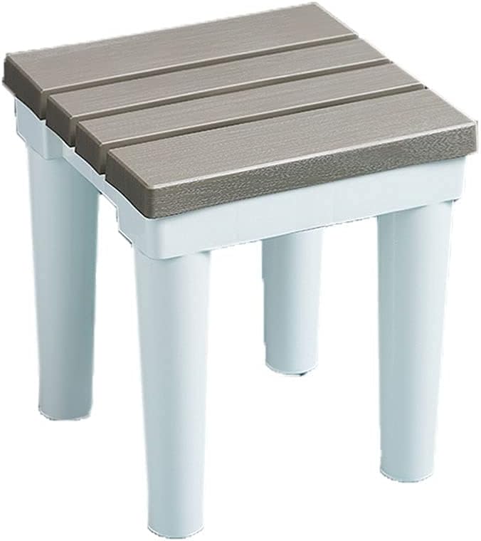 Minimalist Fashion Creative Entrance Shoe Changing Stool Shower Stool Low Stool Non-Slip Bathroom Stool Plastic Stool for Bedroom Living Roomcasual/Khaki/Small