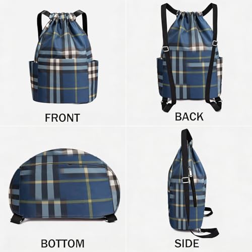 Image of MOCA Drawstring Gym Sports Backpack Lightweight Multipurpose Daypack Travel School College Daily Storage Carry Suitable Men Women Kids Adults Fitness Accessory