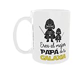 Taza para el Día del Padre, Tazas Originales para Regalar Padres. (El mejor padre de la Galaxia)