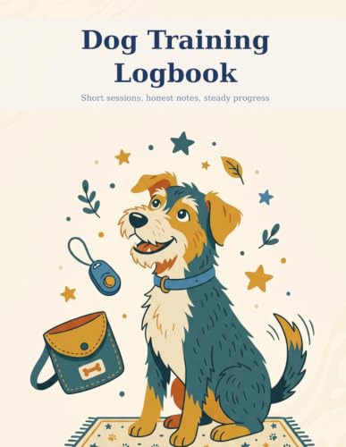 Dog Training Logbook: Short sessions, honest notes, steady progress — one training session per page, 100 sessions