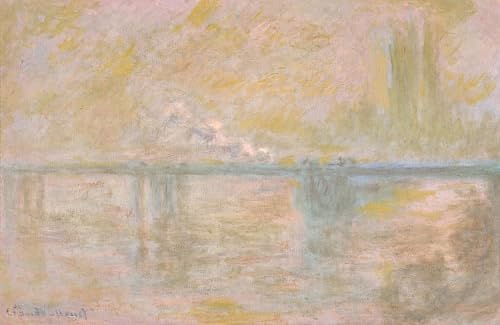 Tableau Charing Cross Bridge Londres Claude Monet poster image toile pour salon decor