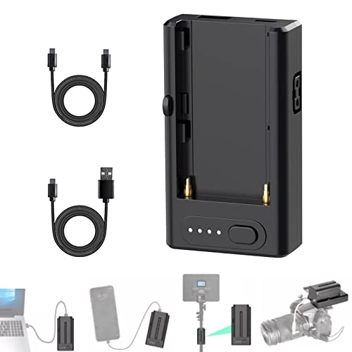 Adaptateur d'alimentation ZGCINE Plaque d'adaptateur de Batterie Charge Rapide Sortie Multiple pour Batterie Sony NP-F pour Tous Les appareils Photo Reflex/sans Miroir.