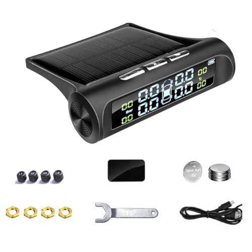 Alarme de pression des pneus TPMS solaire autonome avec capteur de température précis