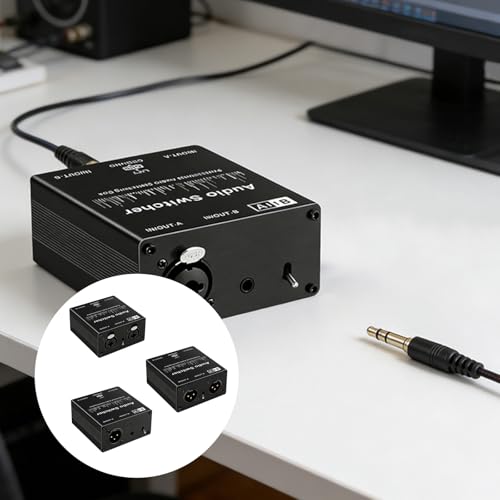 Conmutador de sonido pasivo analgico para microfonos y dispositivos de comunicacion 2