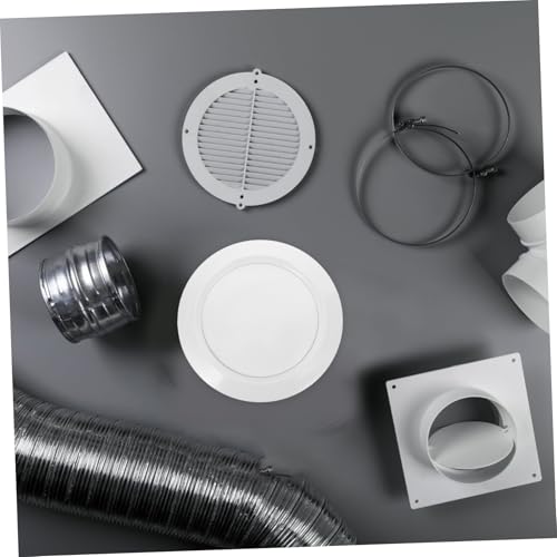 Deflector de aire acondicionado con rejilla redonda regulable para techos de baño 6