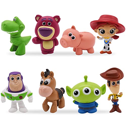 Mini Figuras APDDHJ 8 Piezas Dibujos Animados Cake Juguetes Decoración Figuras Decoración Tartas , Mini Figuras Tarta Decoración para Fiesta de Cumpleaños Pastel de Infantiles Niño Cover