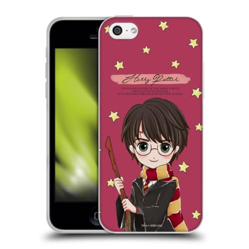Head Case Designs Officially Licensed Harry Potter Harry Deathly Hallows XXXVII Gel Case [Military Grade Protection] Compatible With Apple iPhone 5c