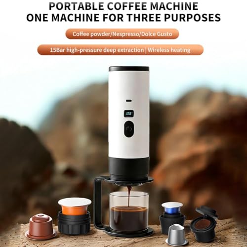 Cafetera portátil de espresso con batería y capacidad 90 mL miniatura 4