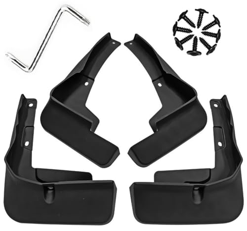 Image of Mud Flaps Mud Guards Fit for Toyota Veloz 2021-2022, Front & Rear Mud Splash Guards Accessories - 4 Pc, Black, LAN-VELOZ 21-22