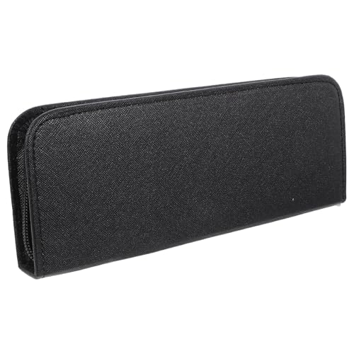 POPETPOP Bolsa para Tijeras Peluquería Profesional Negra con Cremallera Estuche Compacto para Herramientas de Corte para Peluqueros y Uso Salón o Casa