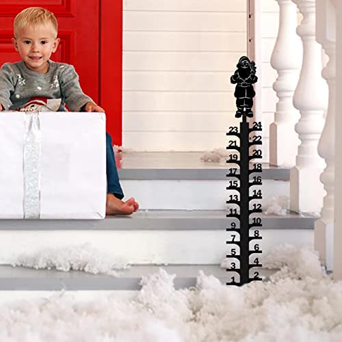 Iron Art Snow Gauge - 24 Inch Iron Snow Gauge, 2022 Christmas Holiday Snowflake Snowfall Measuring Gauge, Handmade Gauge Snow Fall Meter, Snow Gauge For Yard, Xmas Outdoor Decor Gift, Easy To Read #TOP6