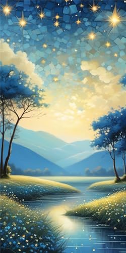 Diamond Painting Grand Format 80x160 Nébuleuse Abstraite Broderie Diamant Kit Complet Salon