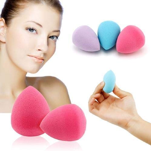FABify Makeup Sponge Beauty Blender Puff Set of 6 | Non-Latex Reusable Makeup Sponges for Face | Wet & Dry Use | Foundation & Concealer Applicator | Multi-Color (Color May Vary) 3