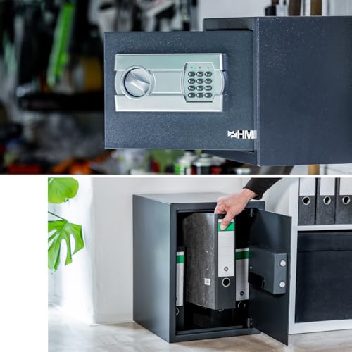 Foto von HMF 4612512 Safe Tresor mit Zahlenschloss, Möbeltresor | 50 x 35 x 31 cm