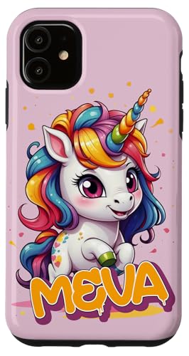 iPhone 11 MEVA - Adorable girl name with beautiful Unicorn Case