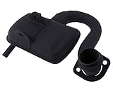 Rennauspuff SIP ROAD für Vespa 200 Cosa 2 Stahl, schwarz, breitreifentauglich, großer Krümmer, geschraubter Auslaß