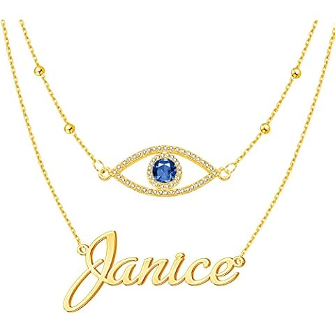 Corissy Tiny 18K Gold Custom Name Necklaces for Women Personalized Name Necklace Customized Jewelry Gift for Her Cover