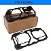 MRIKOL Tail Light Covers for Ford Bronco 2021-2023, Black Light Cage Rear Lamp Light Guards Compatible with Bronco Exterior Accessories (Not for Bronco Sport)