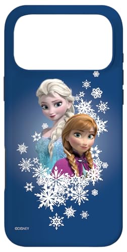 Disney Frozen Anna and Elsa Sisters and Snowflakes Case for iPhone 17 Pro Max