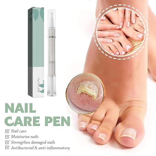 Nail Care Pen 4 Stück, Nagelpilz Stift Nail Care Pen Für gepflegte Fingernägel & Fußnägel, Nail Health Care Nagelpilz Behandlung Schnell Intensiv mit Aloe Vera, Teebaumöl, Vitamin E